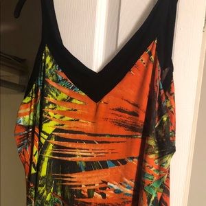 Maxi dress tropical size 1x